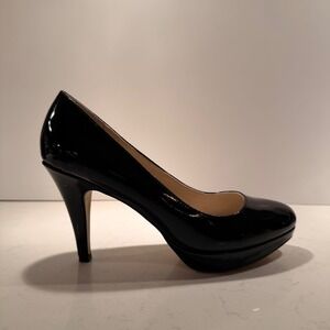 Naturalizer Daffy Classic Vegan Patent Leather Stilettos Round Toe Platform‎ 8.5